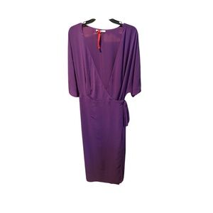 Standards & Practices Women's Wrap Dress in Purple 2X